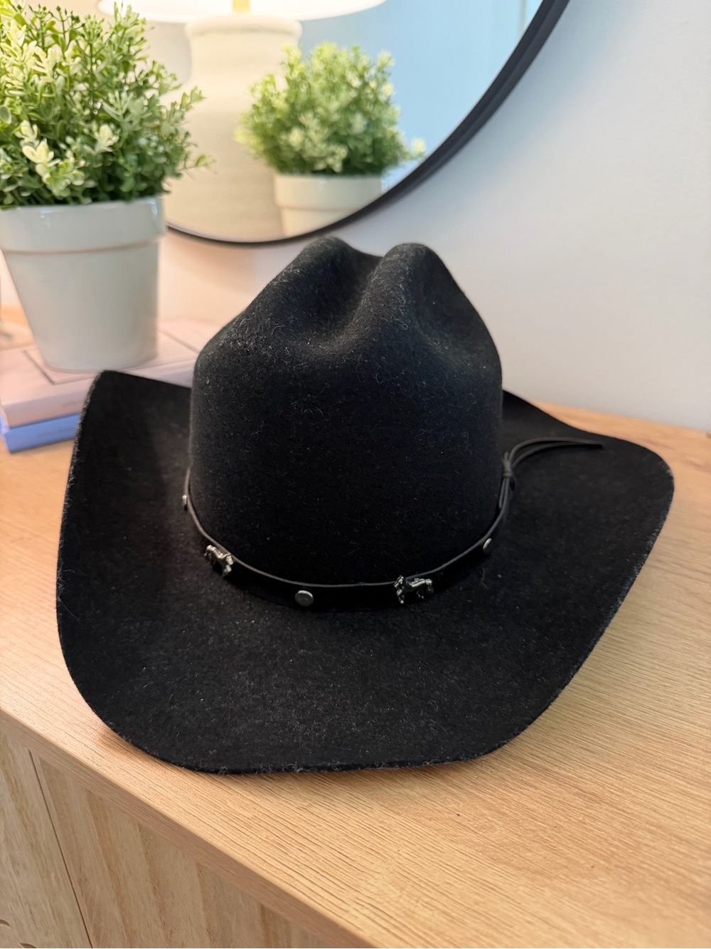 Bullhide Montecarlo Classic Black Felt Cowboy Hat - Western Accessory